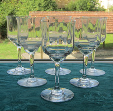 6 Bicchieri da Vino Rossa IN Cristallo Di Baccarat Firmato Del Modello. Capri