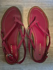 Scarpe Rosse Infradito PRADA 