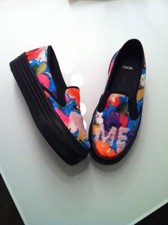 Scarpe da ginnastica slipon sneakers flatform platform Asos slip on cuore spugna