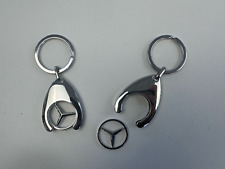 PORTACHIAVE  ORIGINALE MERCEDES-BENZ STELLA  GETTONE PER CARRELLO SPESA