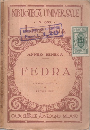 Fedra versione poetica di - poetica,