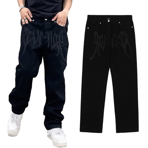 Jeans uomo stampati larghi - , hip