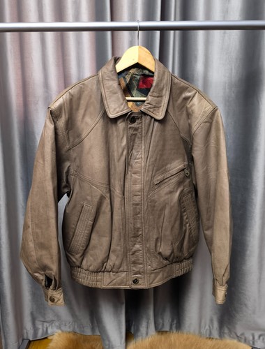 Giubbotto bomber vintage - , pelle