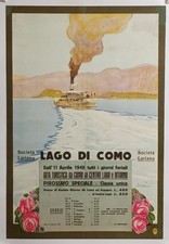 AFFICHE POSTER Lac De Come