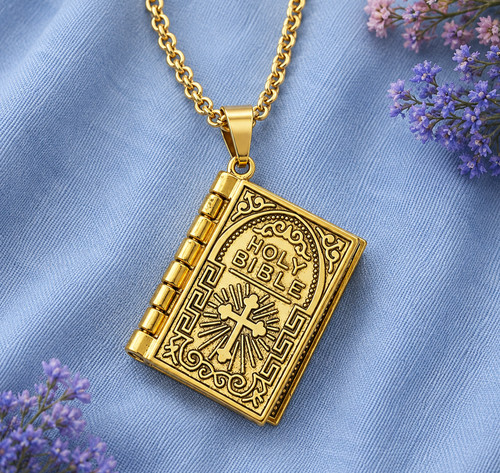 Collana ciondolo sacra - collana, bibbia
