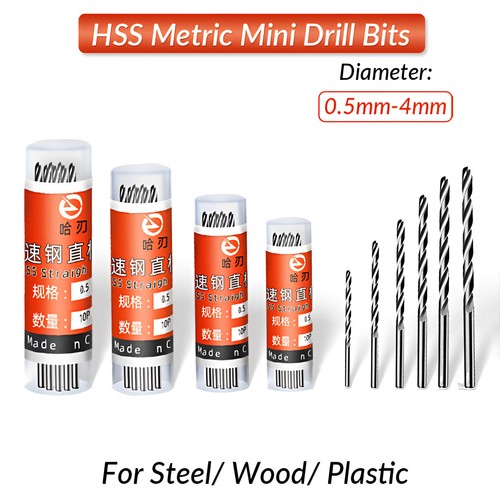 Set mini trapano - hss., 0,5-4,0