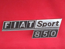 STEMMA, FREGIO IN METALLO POSTERIORE *FIAT SPORT 850* STORICA