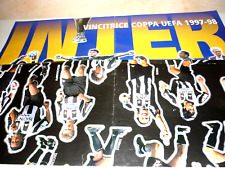 INTER-JUVENTUS-POSTER GIGANTE CALCIO 2000-BUONE/OTTIME CONDIZIONI GENERALI