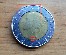 500 LIRE DEL 1987 REPUBBLICA ITALIANA - CON DIFETTO DI CONIO -