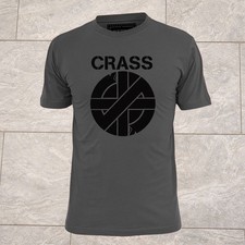 T-shirt uomo crass logo punk