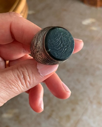 Anello argento afgano antico