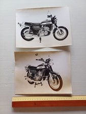 Suzuki GT 750 1972 lotto 2 foto cartella stampa originali PRESS PHOTO