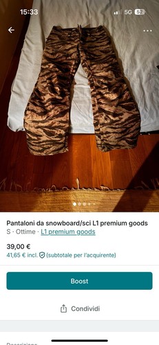 Pantaloni snowboard uomo - pantaloni,