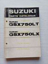 Suzuki GSX 750 LT - LX 1980 catalogo ricambi originale moto parts catalogue