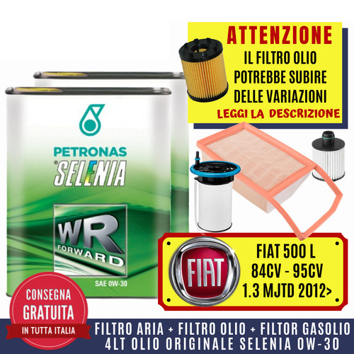 Kit tagliando fiat 500l 3 - tagliando,