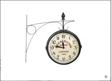 OROLOGIO A BANDIERA CON STAFFA