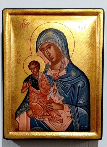 Icona greca dipinta mano - greca,
