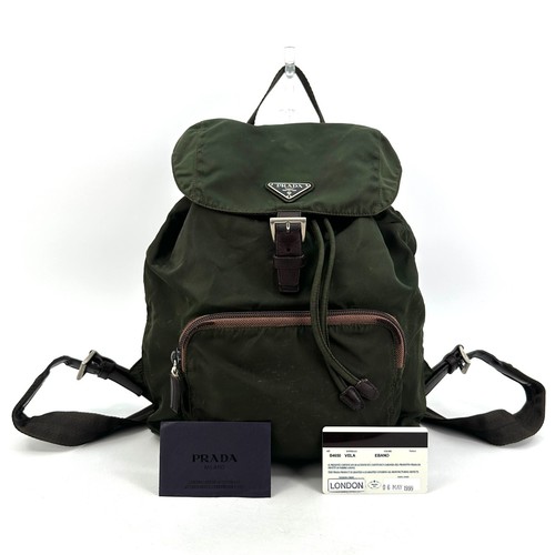 Zaino prada nylon verde - nylon,