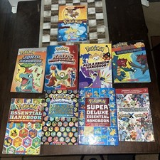 Pokémon Deluxe Essential Handbook Pokedex Guide Book Aloha Johto Kalos Lot Of 9