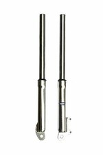 Set tubi supporto argento dirt bike pocket cross mini cross 2 tempi 49 cc HMParts