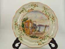 ANTICO RARO PREZIOSO PIATTO PARATA CERAMICA ALBISOLA LA CASA DELL'ARTE PRIMO 900