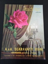 A & A SGARAVATTI VIVAI SAONARA PD CATALOGO 1969 PIANTE FIORI SEMENTI ATTREZZI