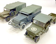 Dodge 6x6, Half-Track M3, Jeep