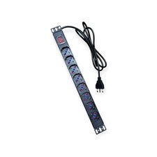 Pdu Rack 19” 8 Prese Universali (Schuko/Italiana) - Multipresa Server Rack