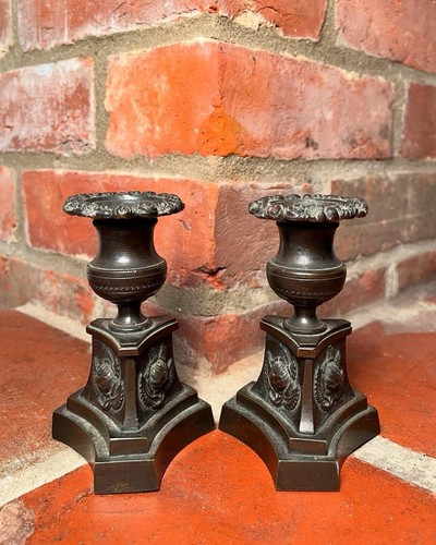 Coppia antichi candelabri - coppia,