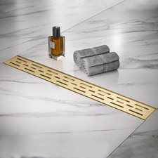 Scarico Doccia Lineare 28" Oro