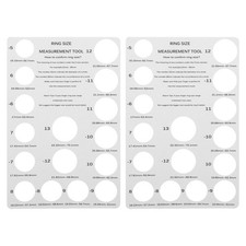 2 Pcs Misuratore Anelli