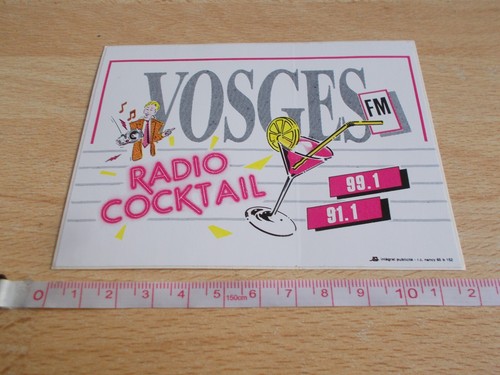 Autocollante vosges radio - vosges, fm
