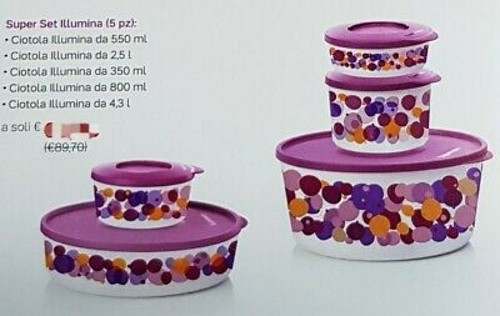 Tupperware set ciotole - 5,