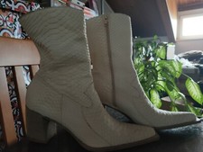 Stivali Pitone Beige Donna