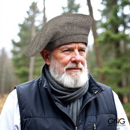 Cappello tam scozzese tweed - scozzese,