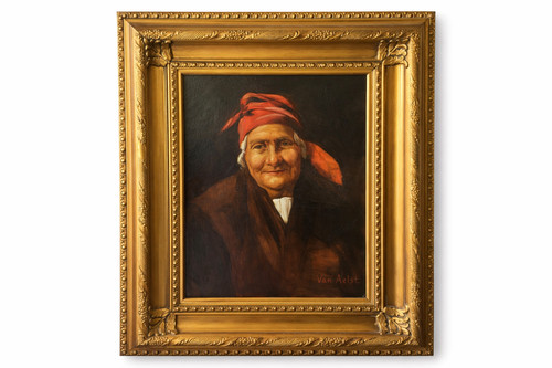 Quadro antico ritratto donna