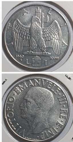 Italia lira 1940 amagnetica - 1,