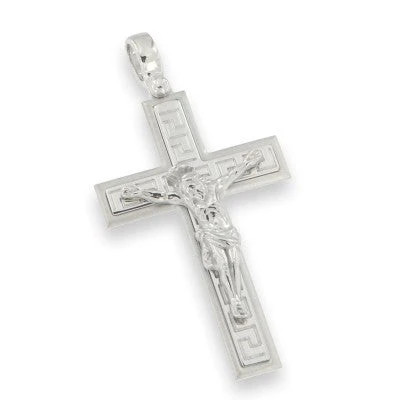 Crocifisso grande argento - crocifisso,