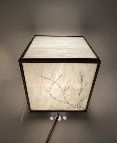 Lampada tavolo quadrata - lampada, vetro