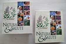 NATURA E SALUTE, Due raccoglitori con fascicoli, omeopatia, medicina naturale