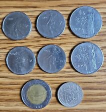 Italy 8 Coins 50, 100, 500