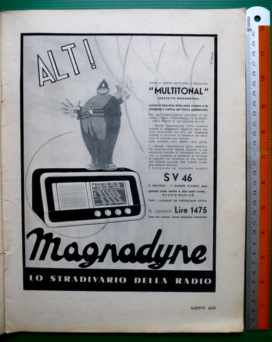 Advertising 1939 magnadyne the - advertising,