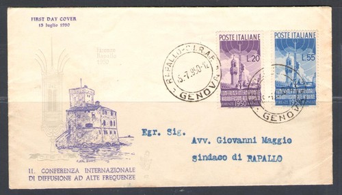 1950 italia repubblica busta - italia,