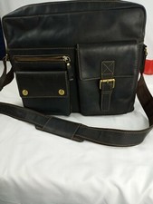 VISCONTI VALIGETTA BORSA MESSENGER PELLE MARRONE CACCIATORE 