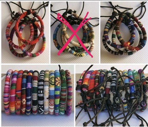 Bracciali tessuto misto lino - 4,