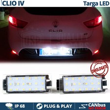 PLACCHETTE Luci TARGA LED per Renault Clio 4 CANbus Bianco GHIACCIO 6500K 18LED