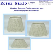 Paralume rustico in tessuto