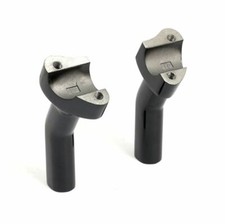 Riser Manubrio Harley Davidson Arretrati Neri da 4 1/2 Pollici Ralzi Senza Top