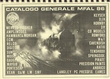 catalogo MFAL generale 1986 Keyser Kits ecc.                     IT  cc