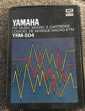 Yamaha YRM-504 FM Music Macro II Cartuccia Scatola Manuale Ottime Condizioni Testato - MSX